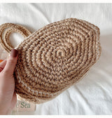 Women’s Crochet Cotton Twine Knitted Shoulder Bag Tote Bag for Boho Everyday Style & Gifts