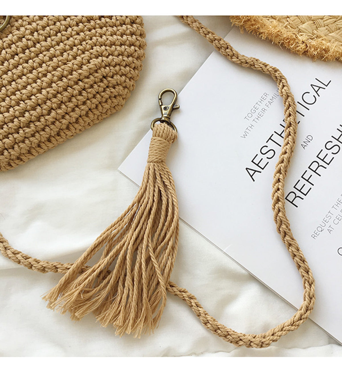 Women’s Handmade Crochet Mini Purse with Tassel Crossbody Bag for Boho Everyday Style & Gifts