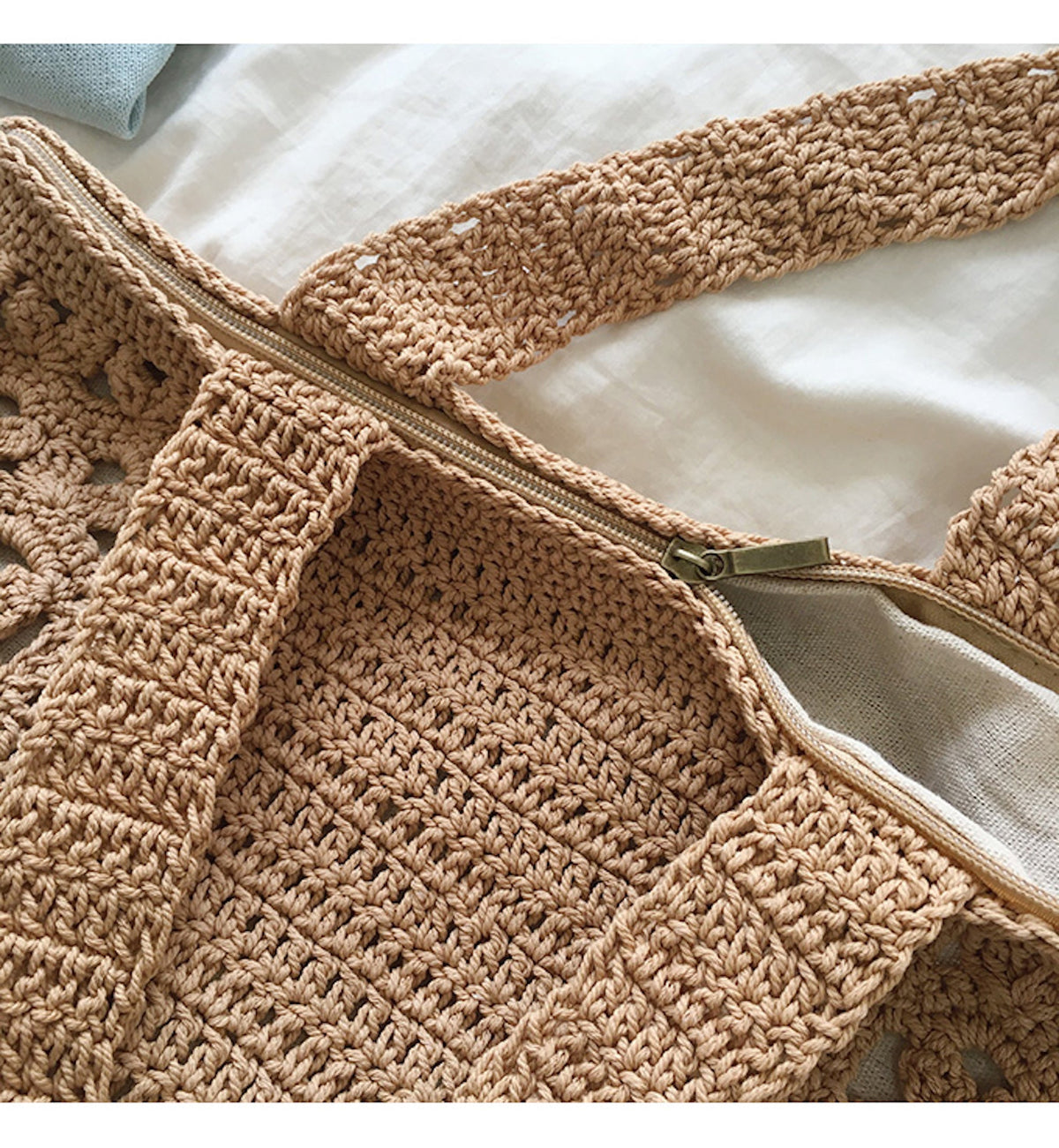 Crochet Cotton Retro Artsy Knitted Shoulder Women's Woven Bag for Boho Everyday Style & Gifts