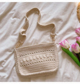 Women’s Handmade Crochet Messenger Bag for Boho Everyday Style & Gifts