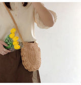 Women’s Mini Cotton Knitted Shoulder Bag Purse for Boho Everyday Style & Gifts