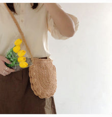 Women’s Mini Cotton Knitted Shoulder Bag Purse for Boho Everyday Style & Gifts