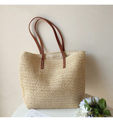 Geflochtene Strohtasche für Damen für Strand, Urlaub & Sommeroutfits