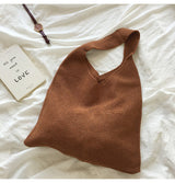 Women’s Retro Cotton Knitted Shoulder Bag for Boho Everyday Style & Gifts