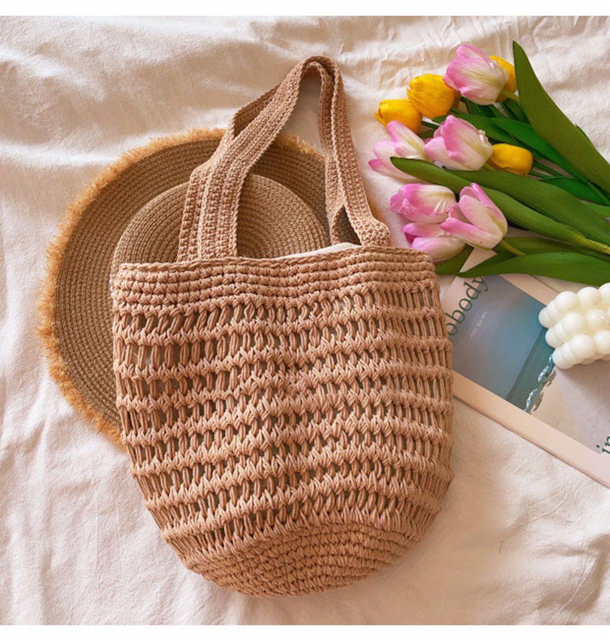 Women’s Cotton Bucket Bag for Boho Everyday Style & Gifts