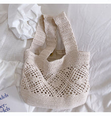 Women’s Minimalistic Cotton Bucket Shoulder Bag for Boho Everyday Style & Gifts