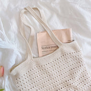 Women’s Crochet Cotton Retro Style Tote Bag for Boho Everyday Style & Gifts