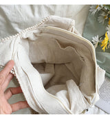 Women’s Floral Cotton Knitted Shoulder Bag Purse for Boho Everyday Style & Gifts