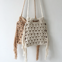 Women’s Retro Cotton Crochet Shoulder Bag for Boho Everyday Style & Gifts