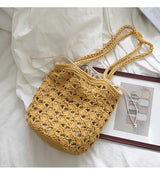 Women’s Handmade Crochet Bucket Shoulder Bag for Boho Everyday Style & Gifts