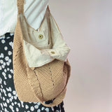 Women’s Minimalistic Crochet Handbag Shoulder Bag for Boho Everyday Style & Gifts