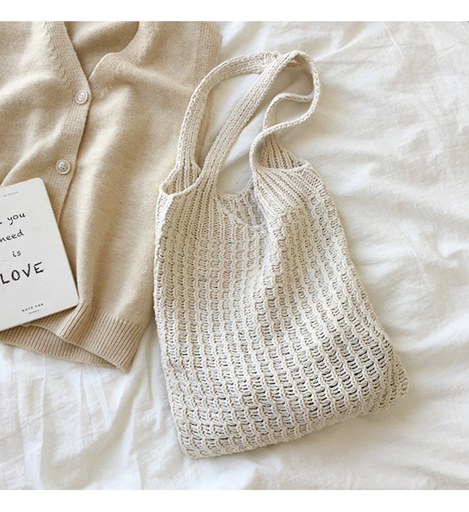 Women’s Retro Twist Cotton Knitted Shoulder Bag for Boho Everyday Style & Gifts