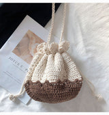 Women’s Retro Cotton Drawstring Shoulder Bag Crossbody Bag for Boho Everyday Style & Gifts