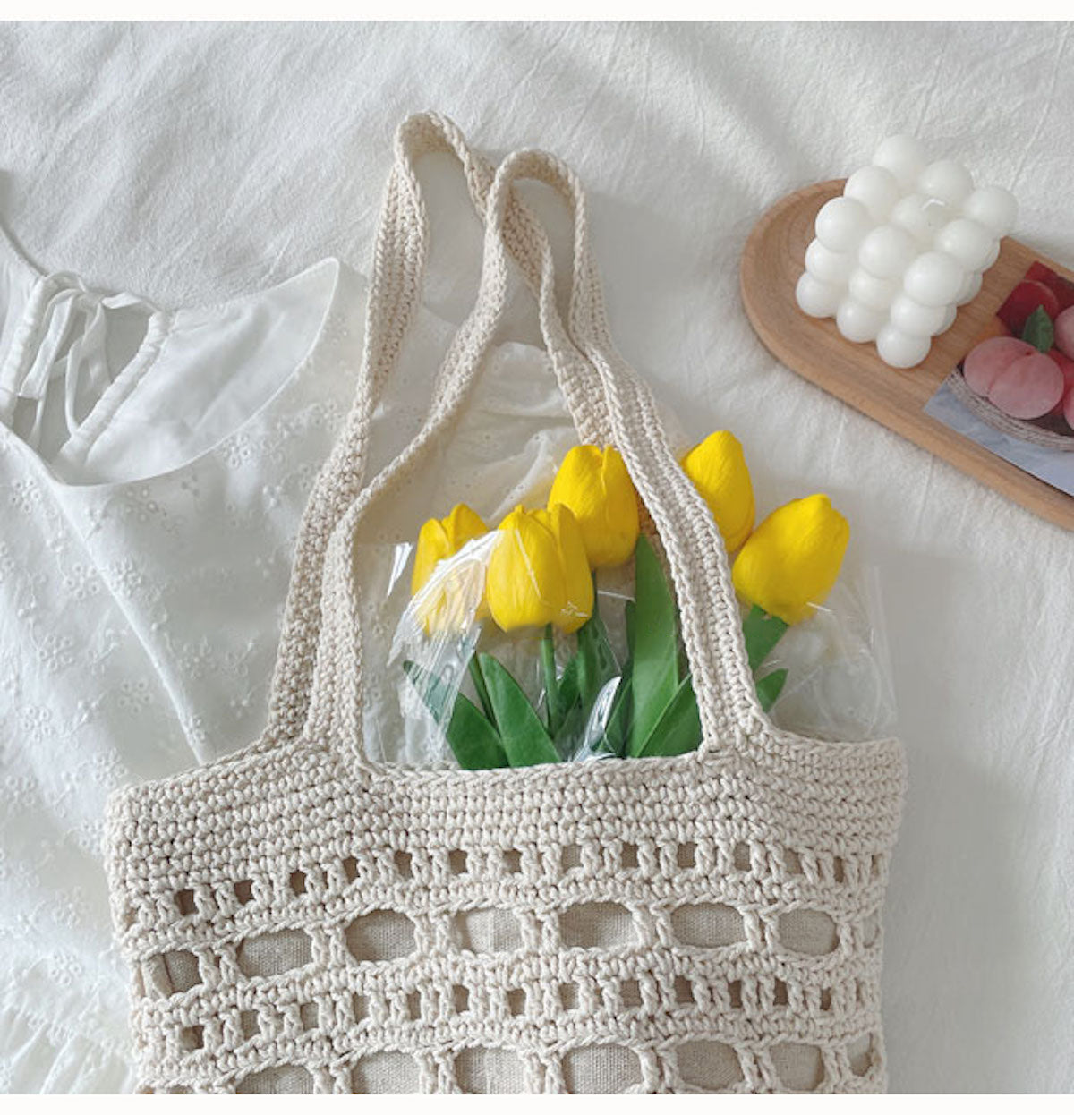 Women’s Artsy Crochet Bucket Bag for Boho Everyday Style & Gifts