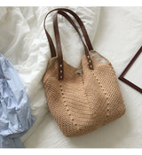 Women’s Retro Cotton Knitted Shoulder Bag for Boho Everyday Style & Gifts