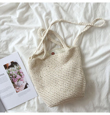 Women’s Large Crochet Cotton Bucket Bag for Boho Everyday Style & Gifts
