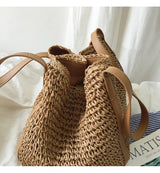 Women’s Large Straw Woven Tote Bag for Beach, Vacation & Summer Outfits