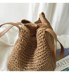 Women’s Large Straw Woven Tote Bag for Beach, Vacation & Summer Outfits