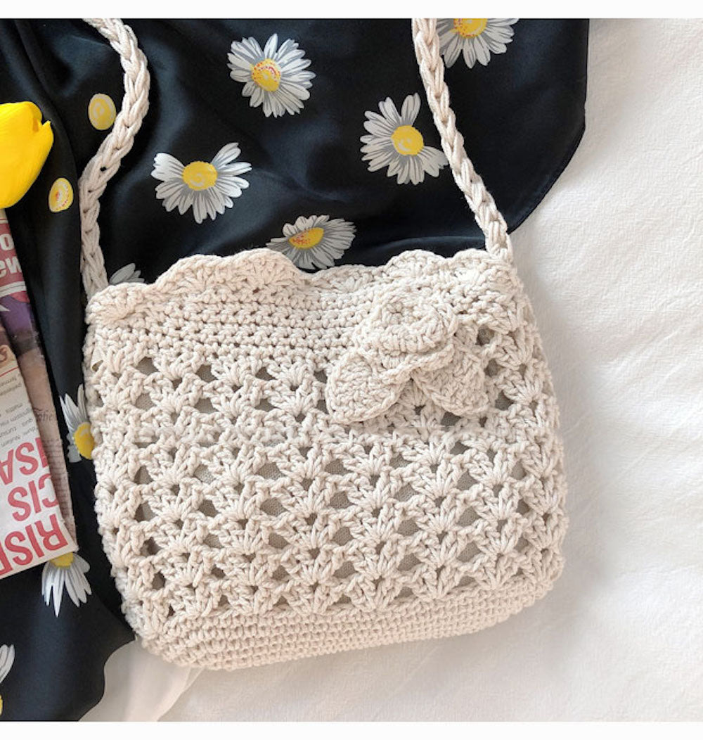 Women’s Floral Crochet Mini Purse Crossbody Bag for Boho Everyday Style & Gifts