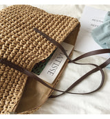 Women’s Everyday Large Straw Woven Summer Bag Tote Bag for Beach, Vacation & Summer Outfits