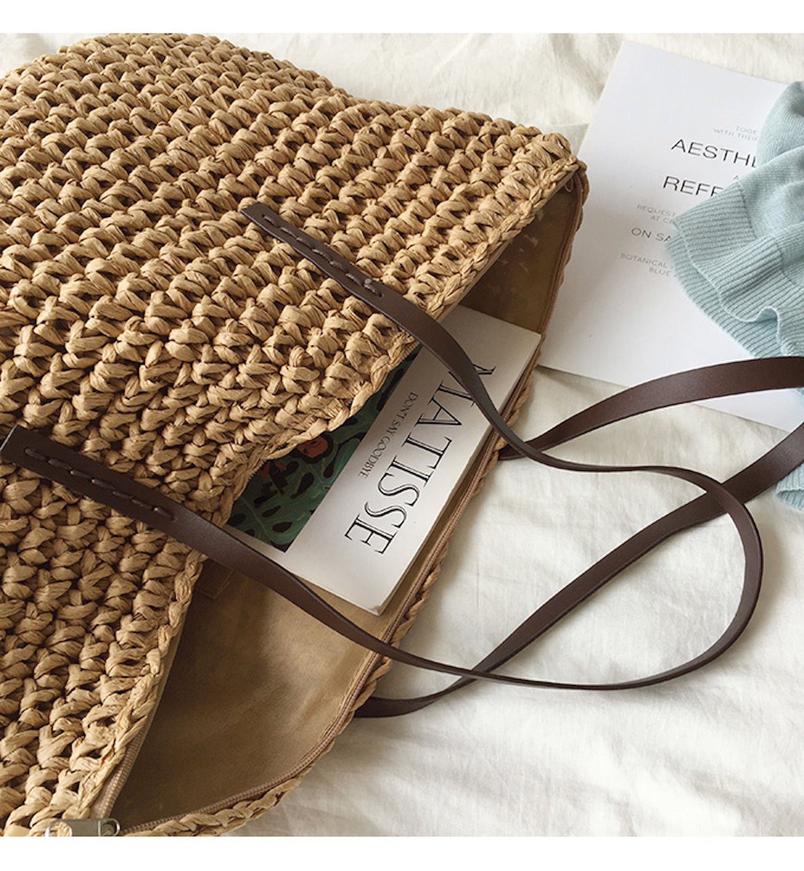 Women’s Everyday Large Straw Woven Summer Bag Tote Bag for Beach, Vacation & Summer Outfits