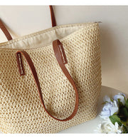 Women’s Straw Woven Tote for Beach, Vacation & Summer Outfits