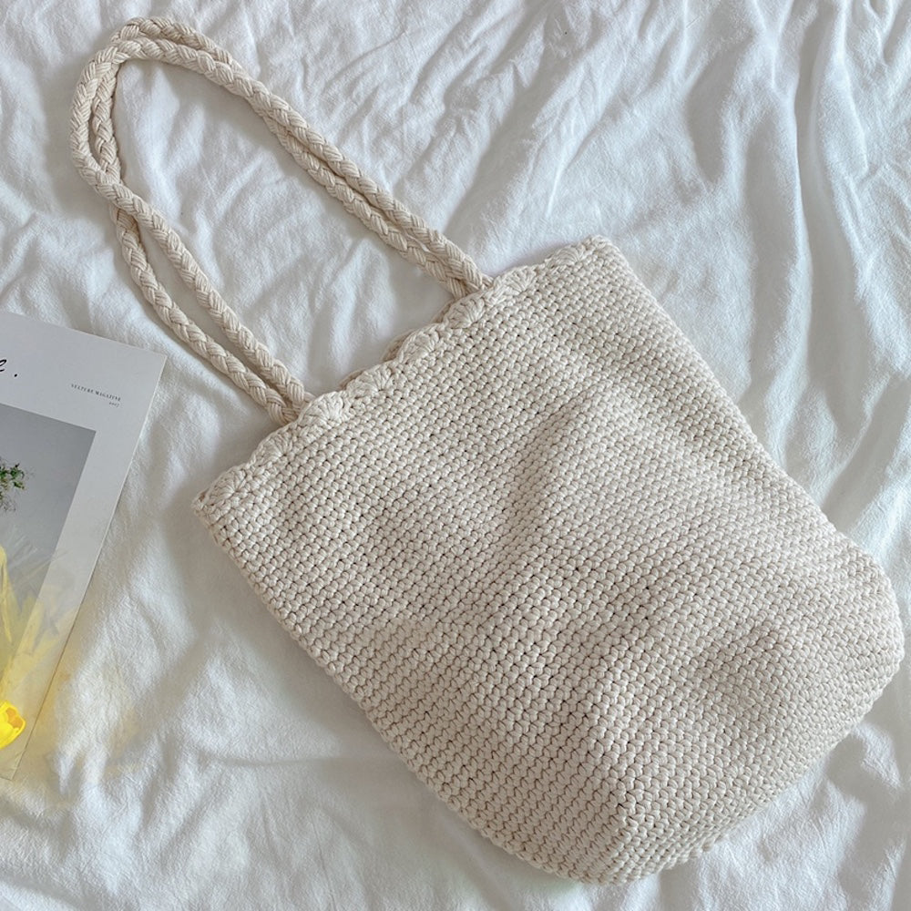 Women’s Cotton Woven Shoulder Bag Tote Bag for Boho Everyday Style & Gifts