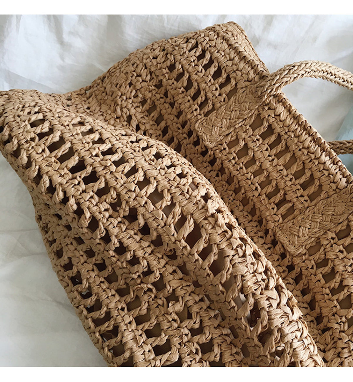 Women’s Large Straw Woven Tote Bag for Beach, Vacation & Summer Outfits