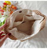 Women’s Crochet Cotton Twine Knitted Shoulder Bag Tote Bag for Boho Everyday Style & Gifts