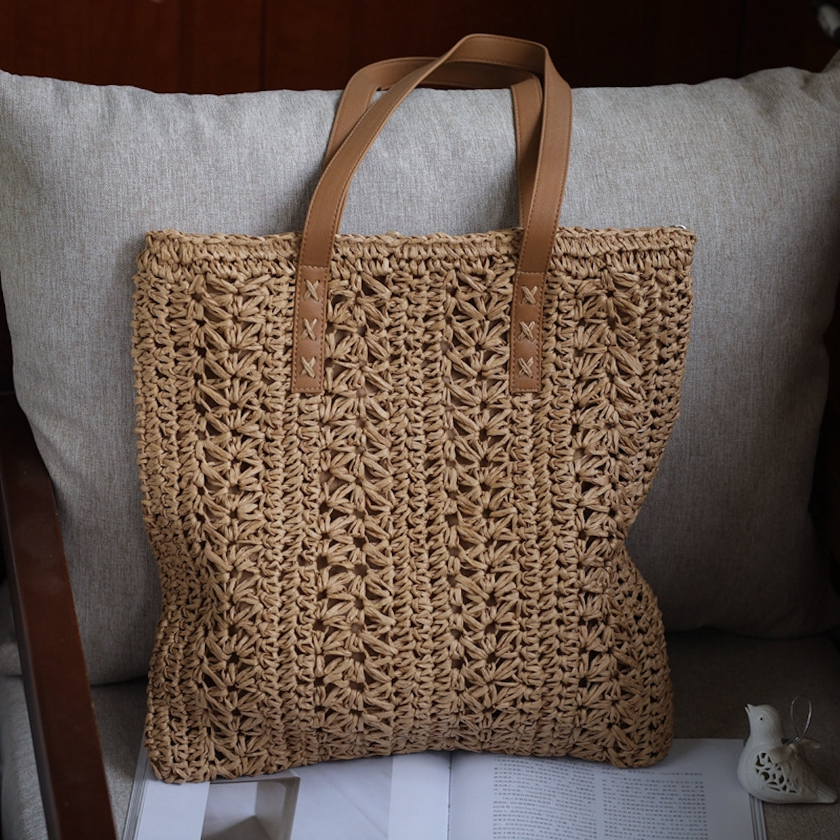 Women’s Straw Woven Summer Bag Tote Bag for Beach, Vacation & Summer Outfits