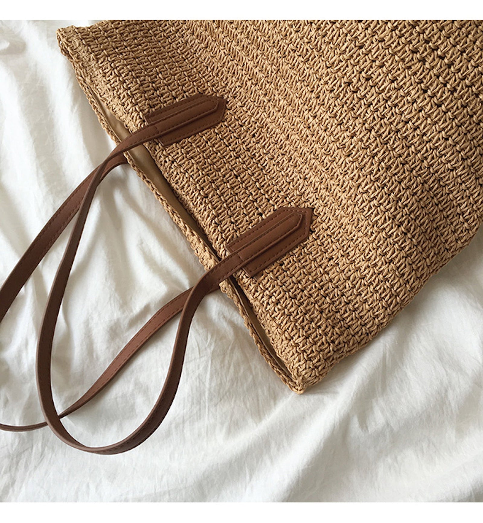 Women’s Retro Straw Woven Tote Bag for Beach, Vacation & Summer Outfits