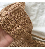 Crochet Cotton Retro Artsy Knitted Shoulder Women's Woven Bag for Boho Everyday Style & Gifts