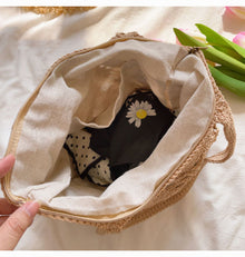 Women’s Cotton Crochet Bucket Bag for Boho Everyday Style & Gifts