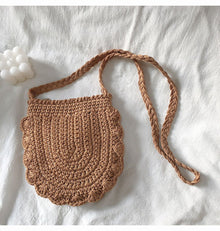 Women’s Mini Cotton Knitted Shoulder Bag Purse for Boho Everyday Style & Gifts
