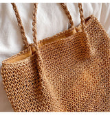 Women’s Straw Woven Tote for Beach, Vacation & Summer Outfits