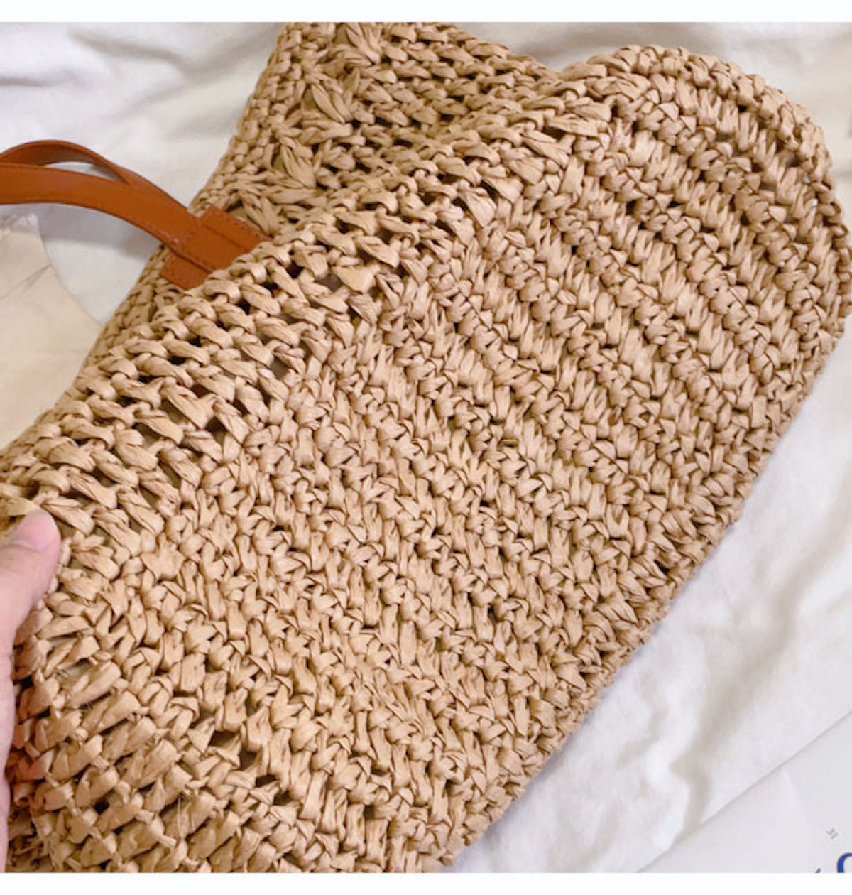 Women’s Large Straw Woven Tote for Beach, Vacation & Summer Outfits