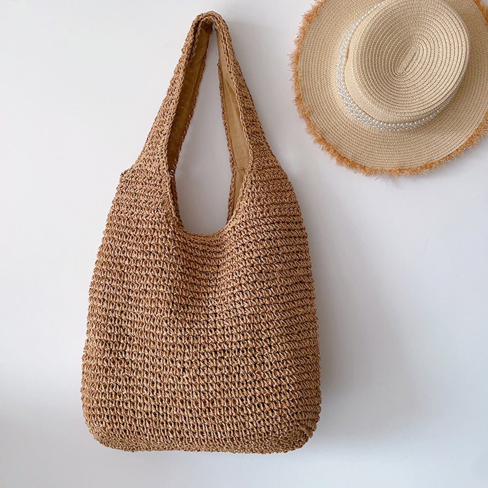 Chice Stroh-Handtasche für Damen – Umhängetasche für Strand, Urlaub & Sommer-Outfits