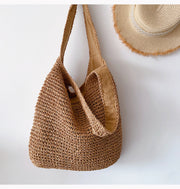 Women’s Chic Straw Woven Bag Shoulder Bag for Beach, Vacation & Summer Outfits