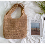 Women’s Chic Straw Woven Bag Shoulder Bag for Beach, Vacation & Summer Outfits