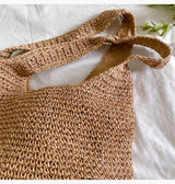 Women’s Chic Straw Woven Bag Shoulder Bag for Beach, Vacation & Summer Outfits