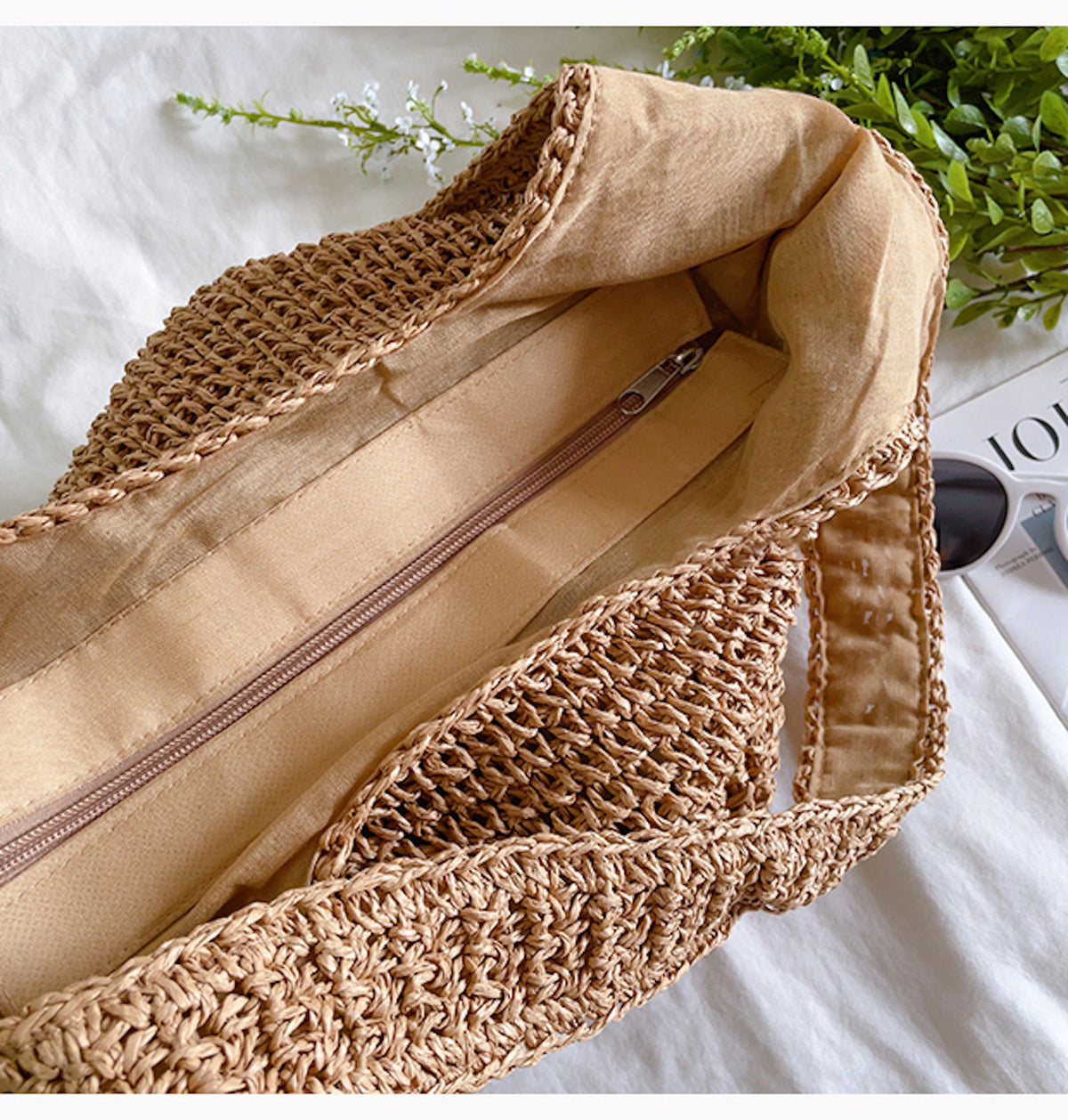 Women’s Chic Straw Woven Bag Shoulder Bag for Beach, Vacation & Summer Outfits