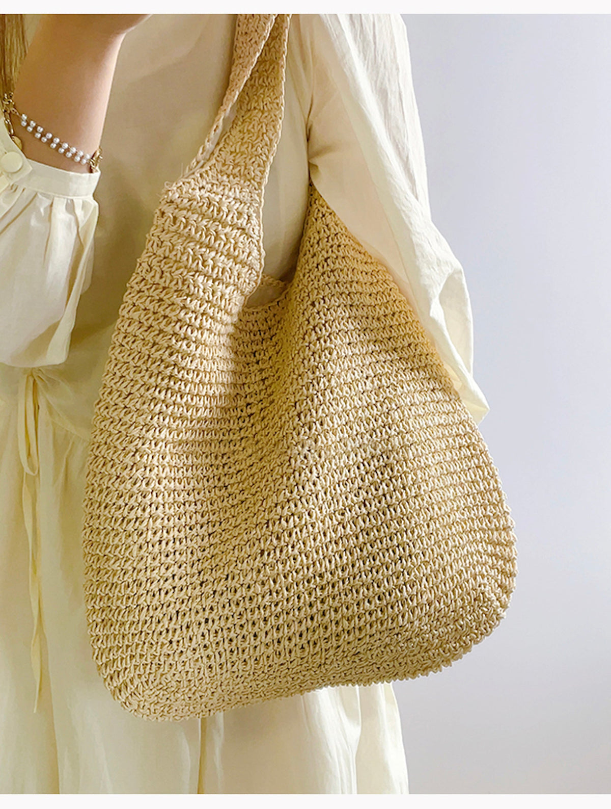 Women’s Chic Straw Woven Bag Shoulder Bag for Beach, Vacation & Summer Outfits