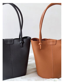 Elegante Damen-Leder-Beuteltasche Umhängetasche für alltägliche Stadt-Outfits