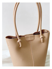 Elegante Damen-Leder-Beuteltasche Umhängetasche für alltägliche Stadt-Outfits