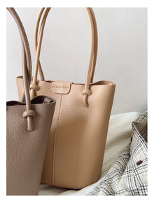 Elegante Damen-Leder-Beuteltasche Umhängetasche für alltägliche Stadt-Outfits