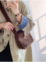 Women’s Faux Furry Crossbody Bag for Cozy Everyday Outfits
