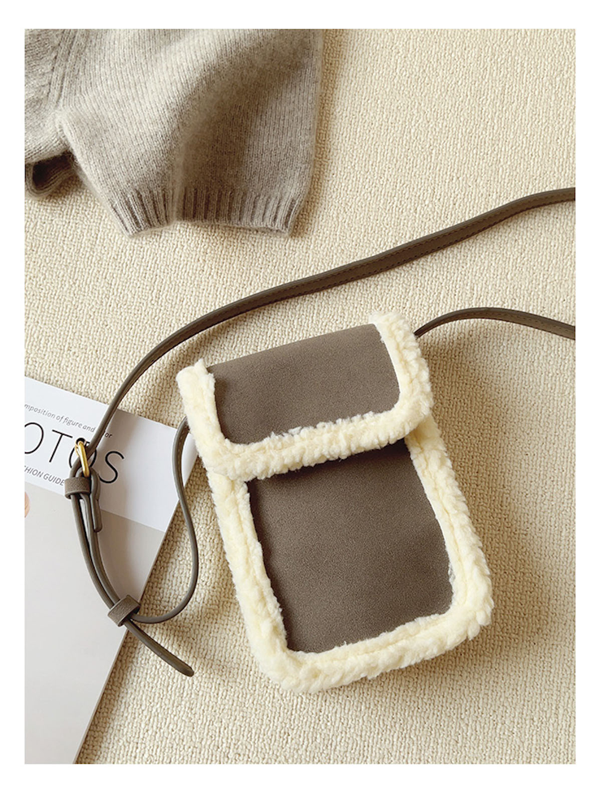 Women’s Faux Furry Crossbody Bag for Cozy Everyday Outfits