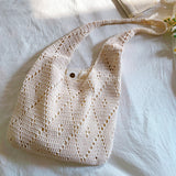 Women’s Handmade Crochet Retro Style Tote Bag for Boho Everyday Style & Gifts