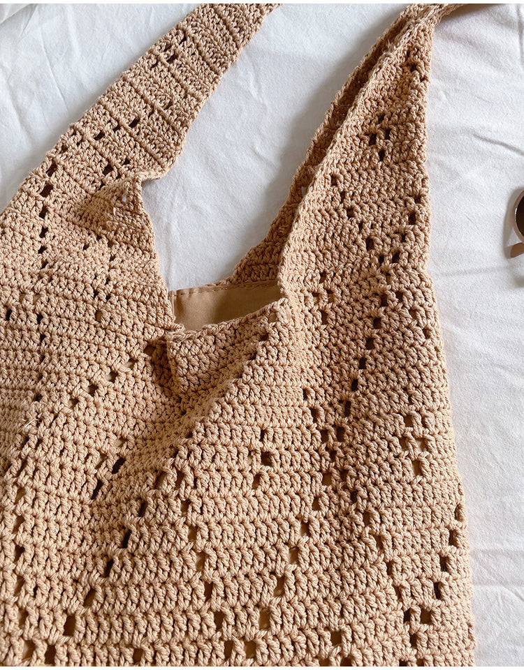 Women’s Handmade Crochet Retro Style Tote Bag for Boho Everyday Style & Gifts