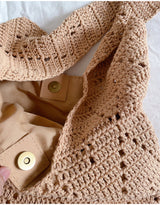 Women’s Handmade Crochet Retro Style Tote Bag for Boho Everyday Style & Gifts